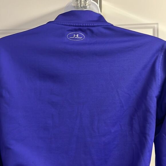 Under Armour Women’s Purple Fitted ColdGear Mock Neck Fit and Flare Pullover-Med - Picture 9 of 14